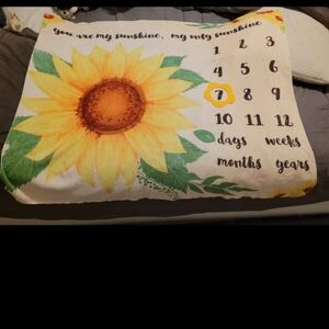 Baby milestone blanket